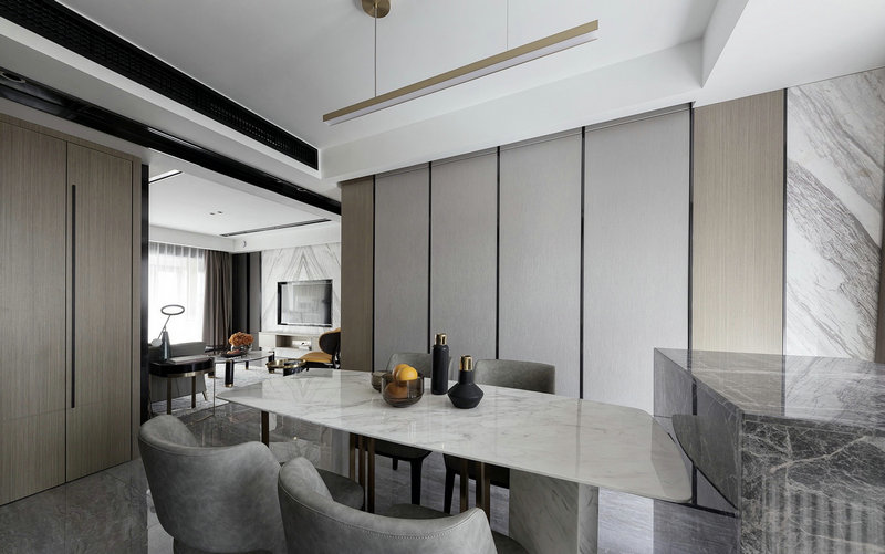 金地自在城現代港式風格裝修效果圖