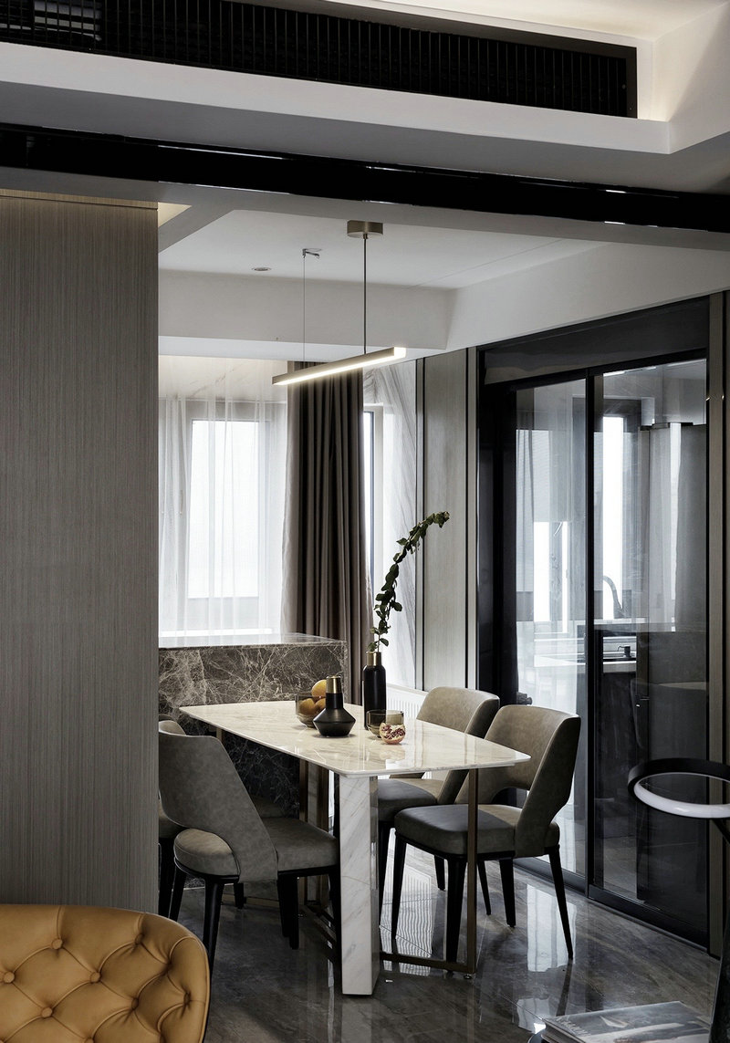 金地自在城現代港式風格裝修效果圖