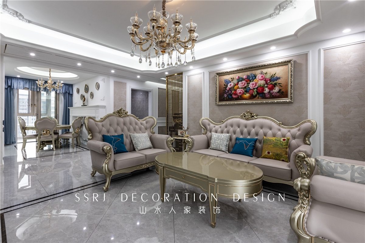 聯通佳苑簡歐風格裝修效果圖