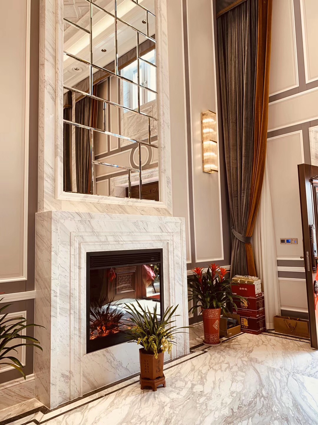 世貿龍灣別墅美式輕奢風格裝修效果圖