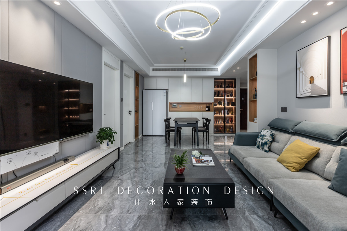 復地海上海120平現代簡約風格裝修效果圖