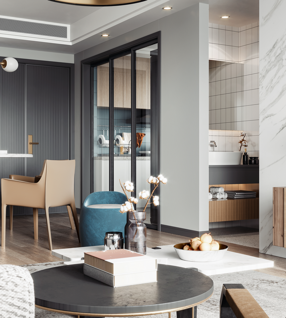 華僑城北歐輕奢風格裝修效果圖