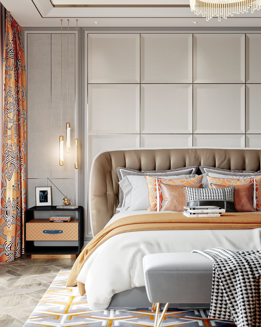 華僑城北歐輕奢風格裝修效果圖