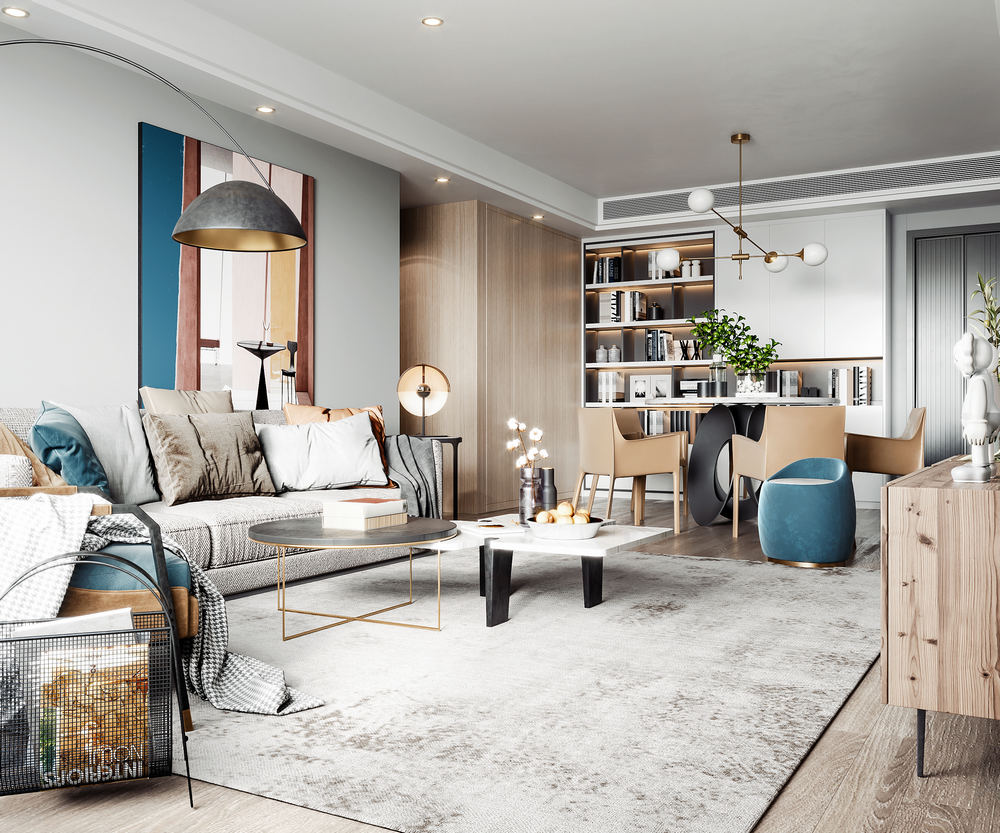 華僑城北歐輕奢風格裝修效果圖