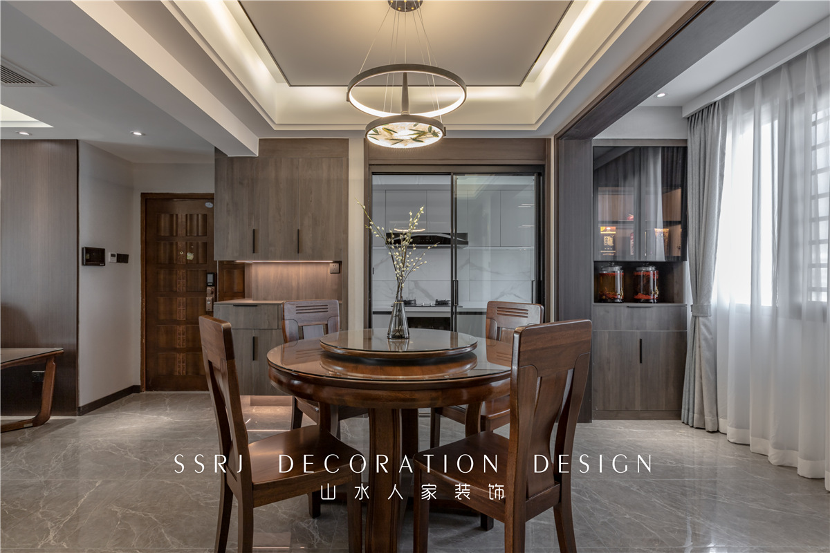 融僑華府新中式風格裝修效果圖