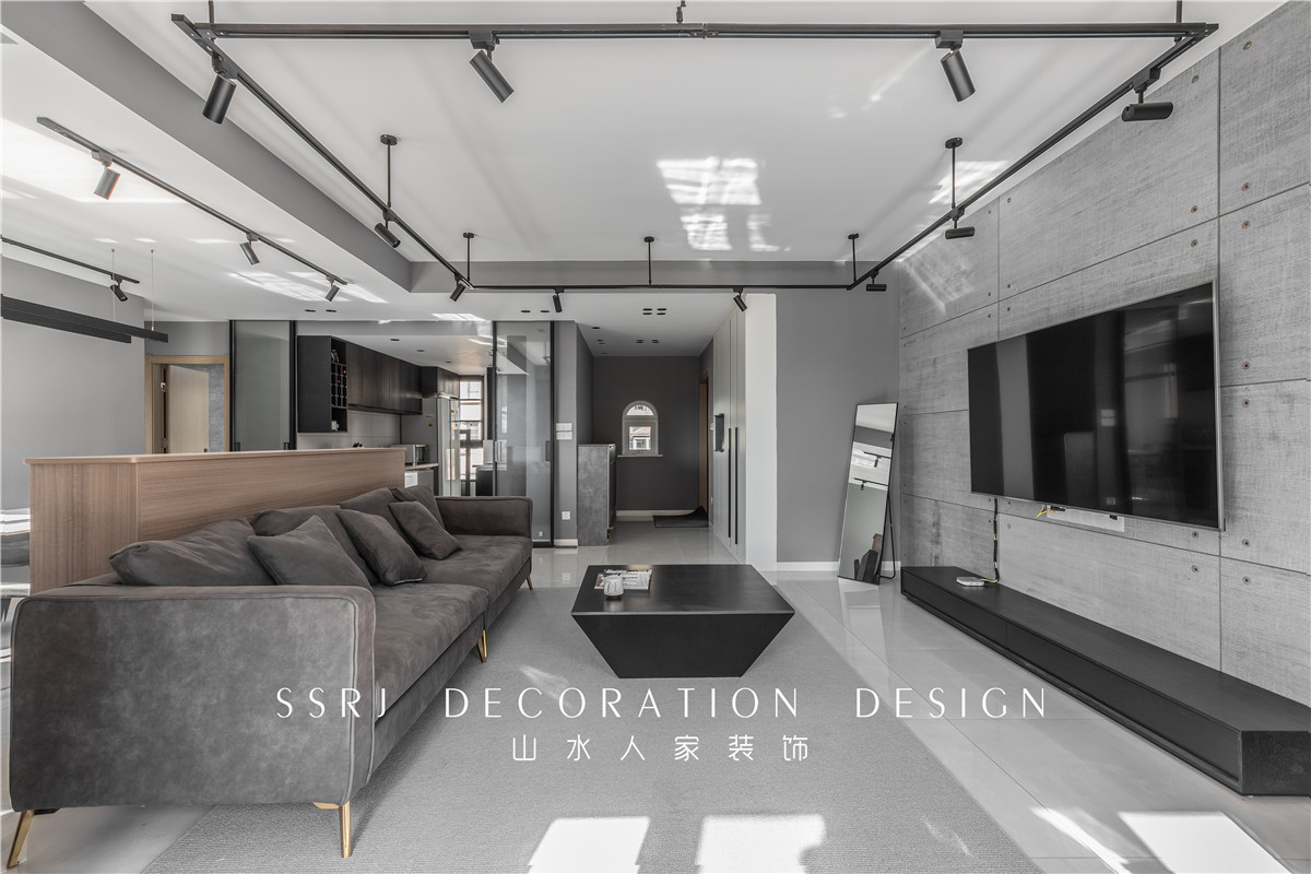 美加湖濱新城工業風格裝修效果圖