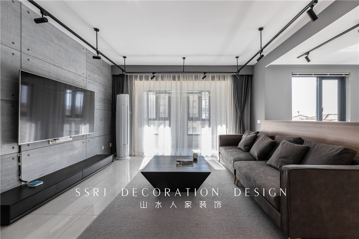 美加湖濱新城工業風格裝修效果圖