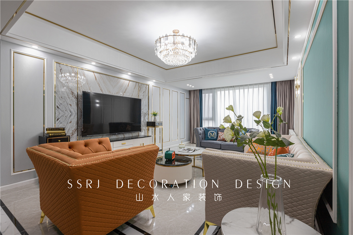 盛世江城美式輕奢風格裝修效果圖