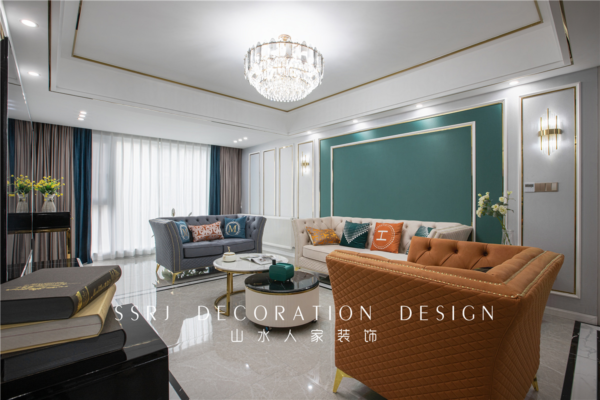 盛世江城美式輕奢風格裝修效果圖