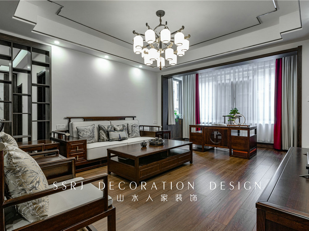 北環路社區新中式風格裝修效果圖