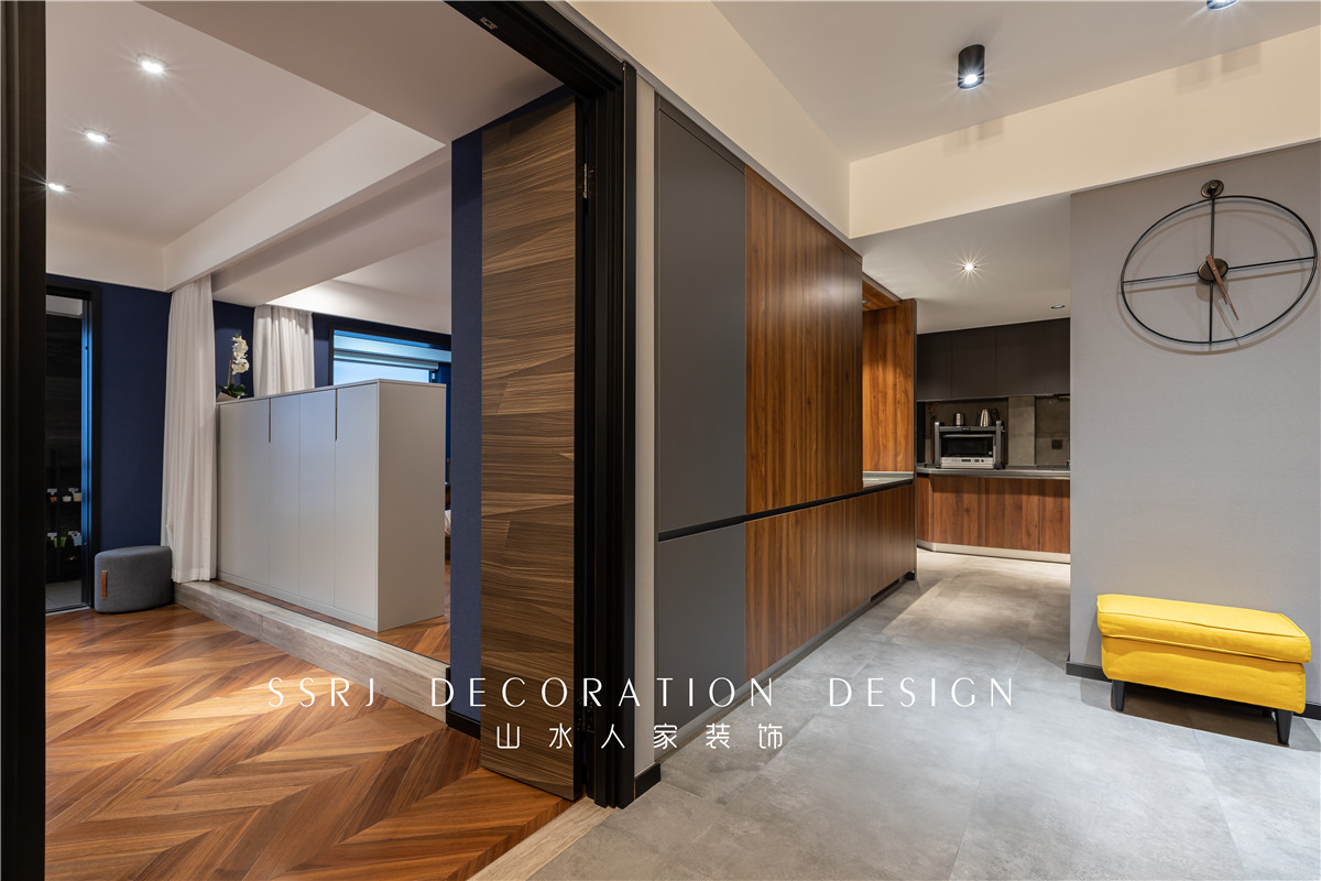 濱湖壹號混搭工業風格裝修效果圖