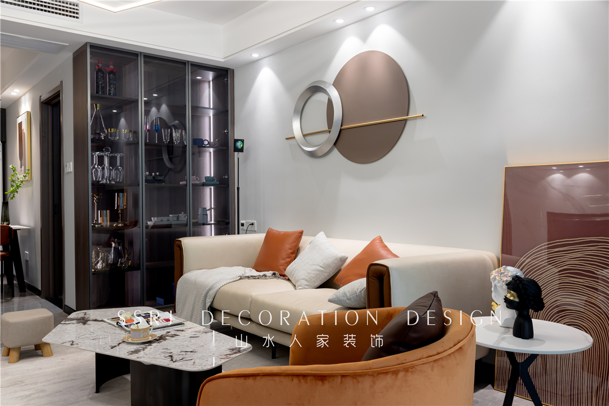 保利城91平現代輕奢風格裝修效果圖