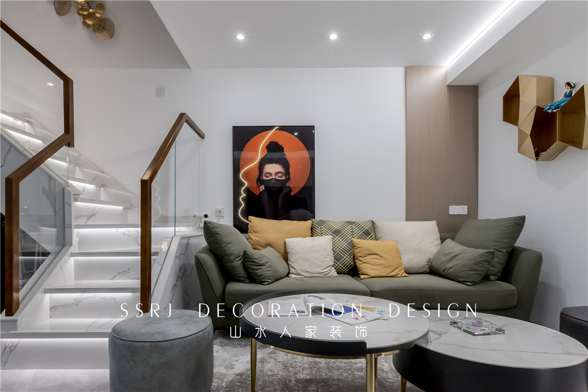 美聯中心現代簡約風格裝修效果圖