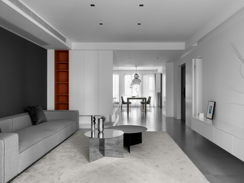 武漢金科城極簡風格裝修效果圖