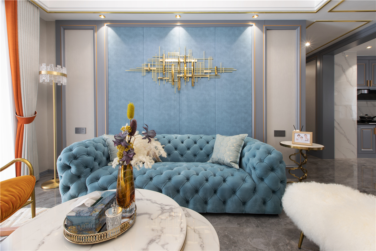 融僑悅府美式輕奢風格裝修效果圖