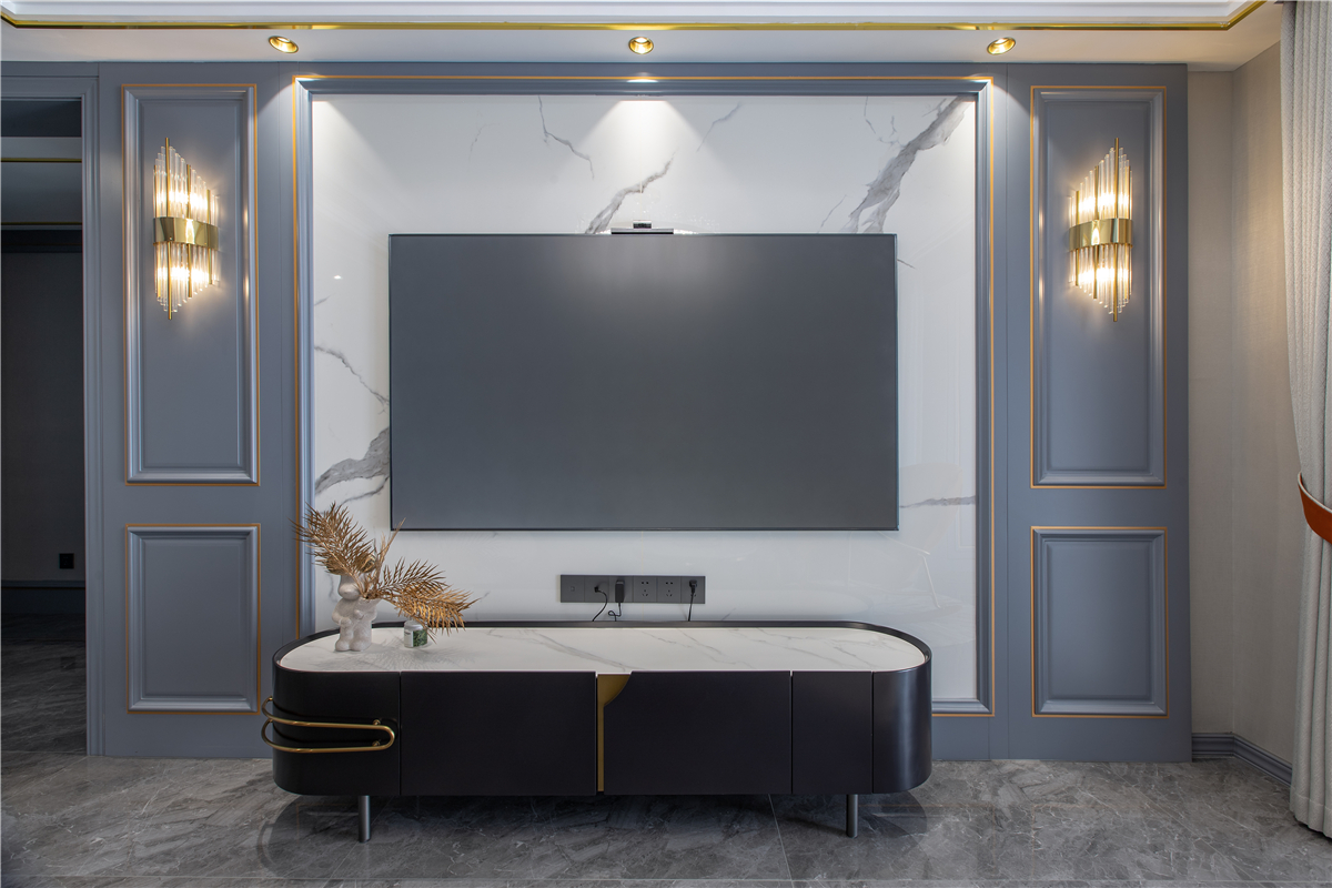 融僑悅府美式輕奢風格裝修效果圖