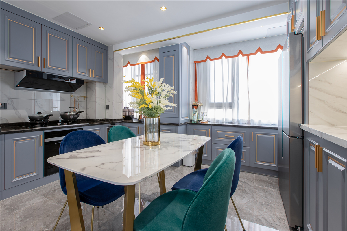 融僑悅府美式輕奢風格裝修效果圖