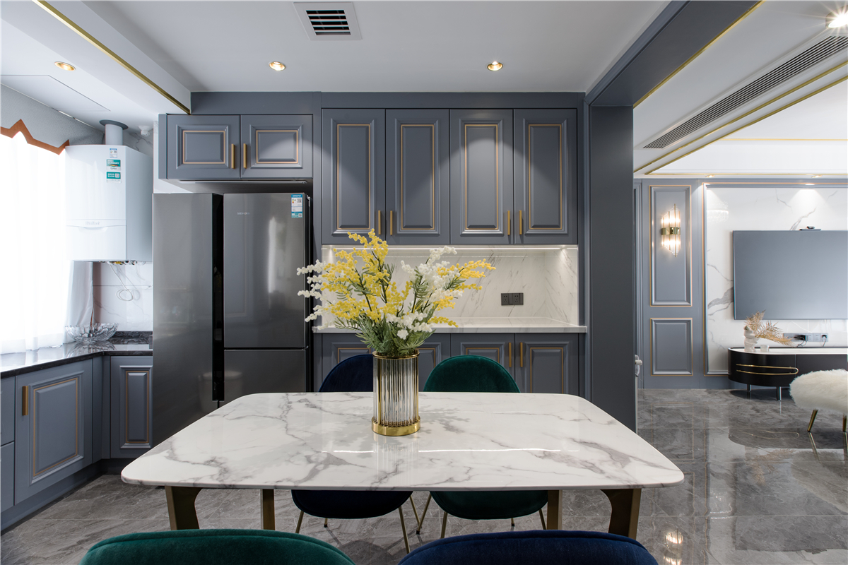 融僑悅府美式輕奢風格裝修效果圖