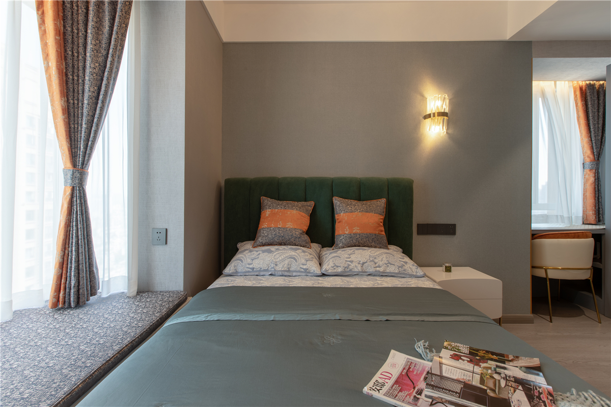 融僑悅府美式輕奢風格裝修效果圖